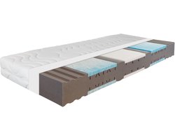 SLEEPNEO - matras 140x200 - 19 cm dik - 7 zones - H2/H3 - koudschuim - zacht
