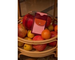 Sticky SIS - telefoonhoesje - il sole - kleur - kersenrood + zoet roze + sinaasappel oranje