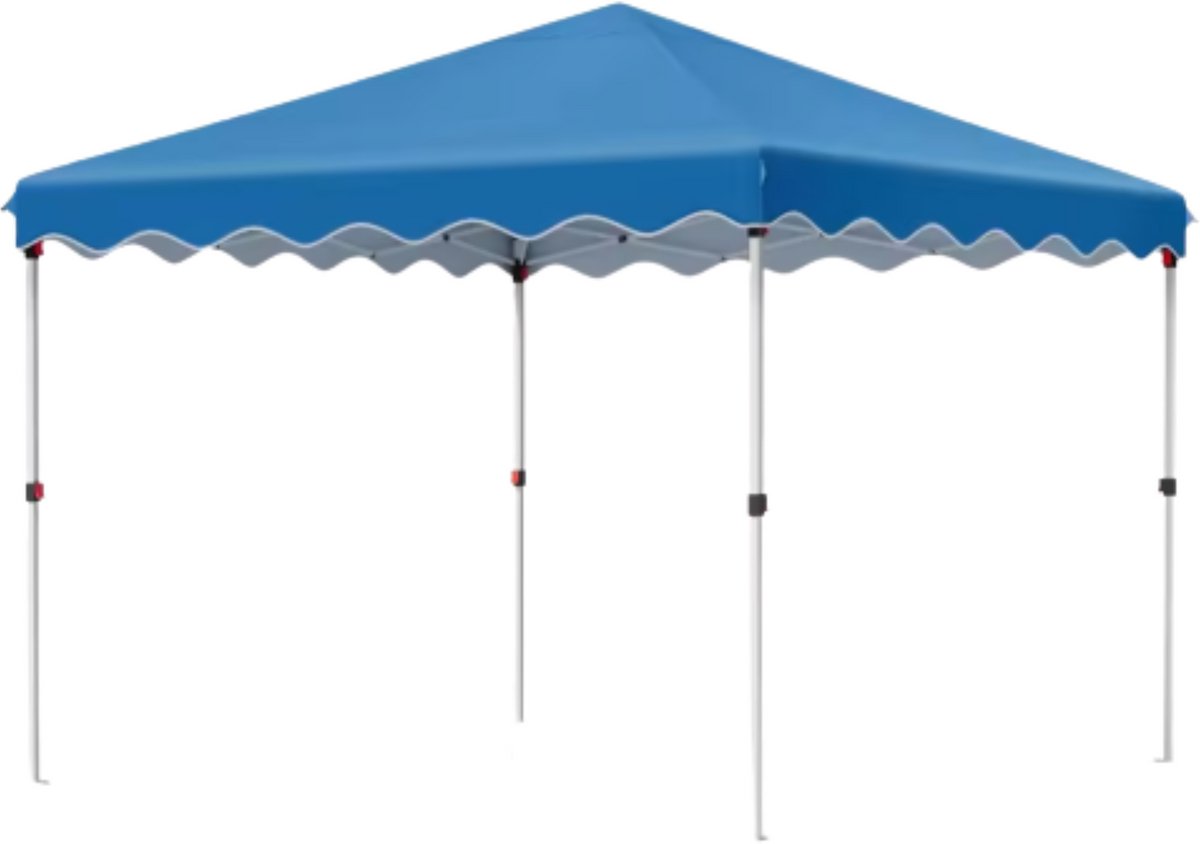 Gazebo - Pergola - paviljoen - Partytent - Strandtent - Voor Terras, Feest en Achtertuin - 3x3m - Blauw