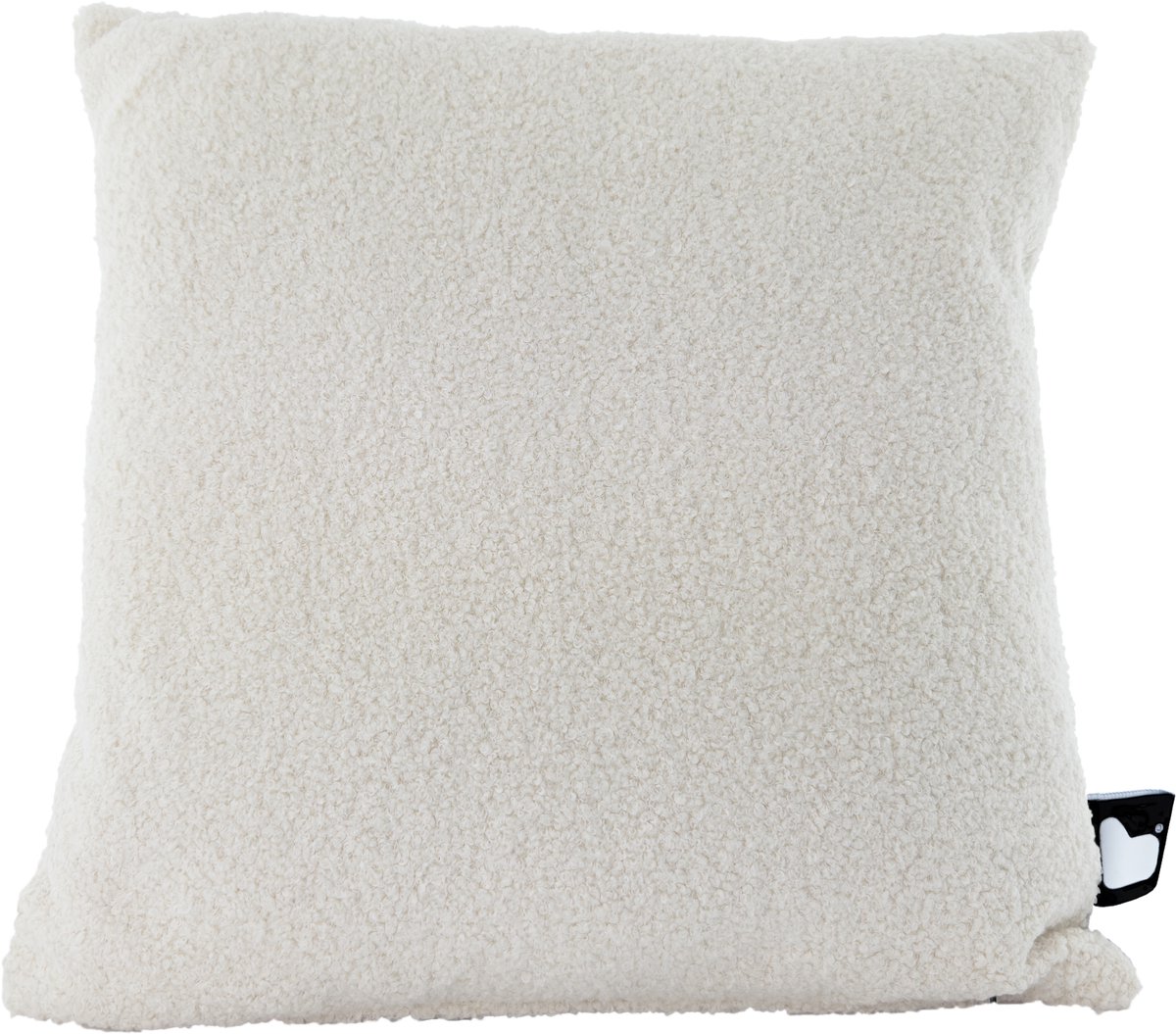 Extreme Lounging - b-cushion teddy - lounge- en sierkussen - voor binnen - zachte teddy stof - 43x43cm - Ivory