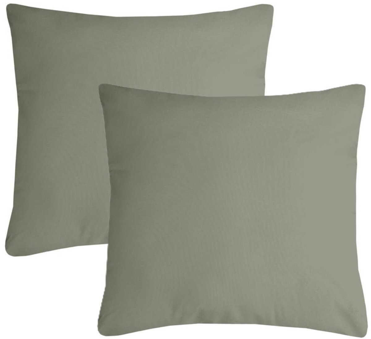 Stof Textile sierkussen Nelson - 2x - groen - 40 x 40 cm - bank kussens - zitkussens - binnen/buiten - polyester