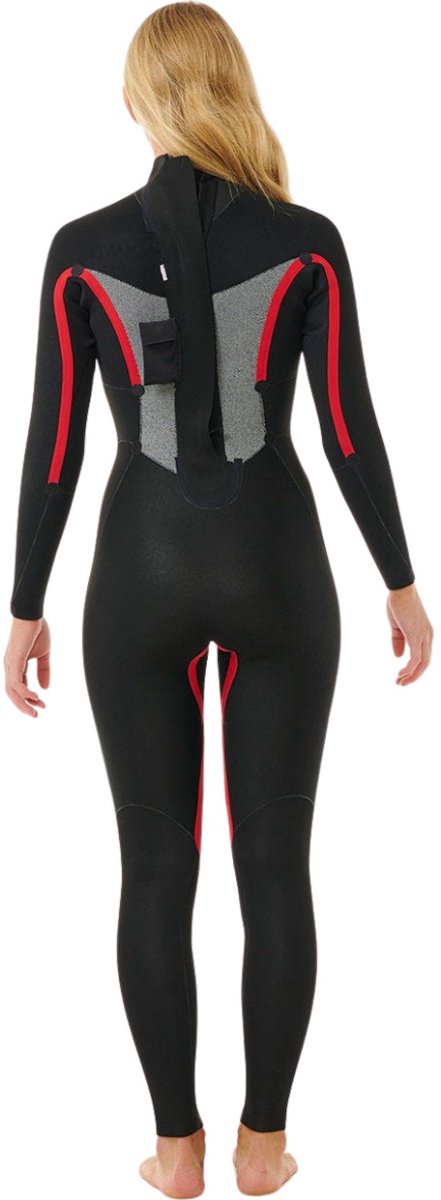 2025 Rip Curl Dames Omega 3/2mm Gbs Rug Ritssluiting Wetsuit -