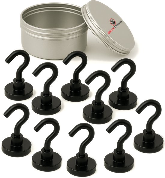 10 stuks SOTECH draaibare kapstokhaken Tromso aluminium zwart 3 ophanghaakjes 53 x 50 mm voor plafondmontage
