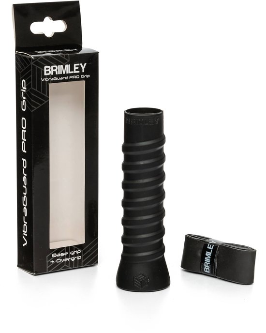 Brimley VibraGuard PRO Padel Basisgrip – Zwart