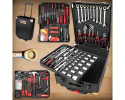 Fischer Kraft Gereedschapskoffer 619-delig - Trolley - Telescopisch Handvat