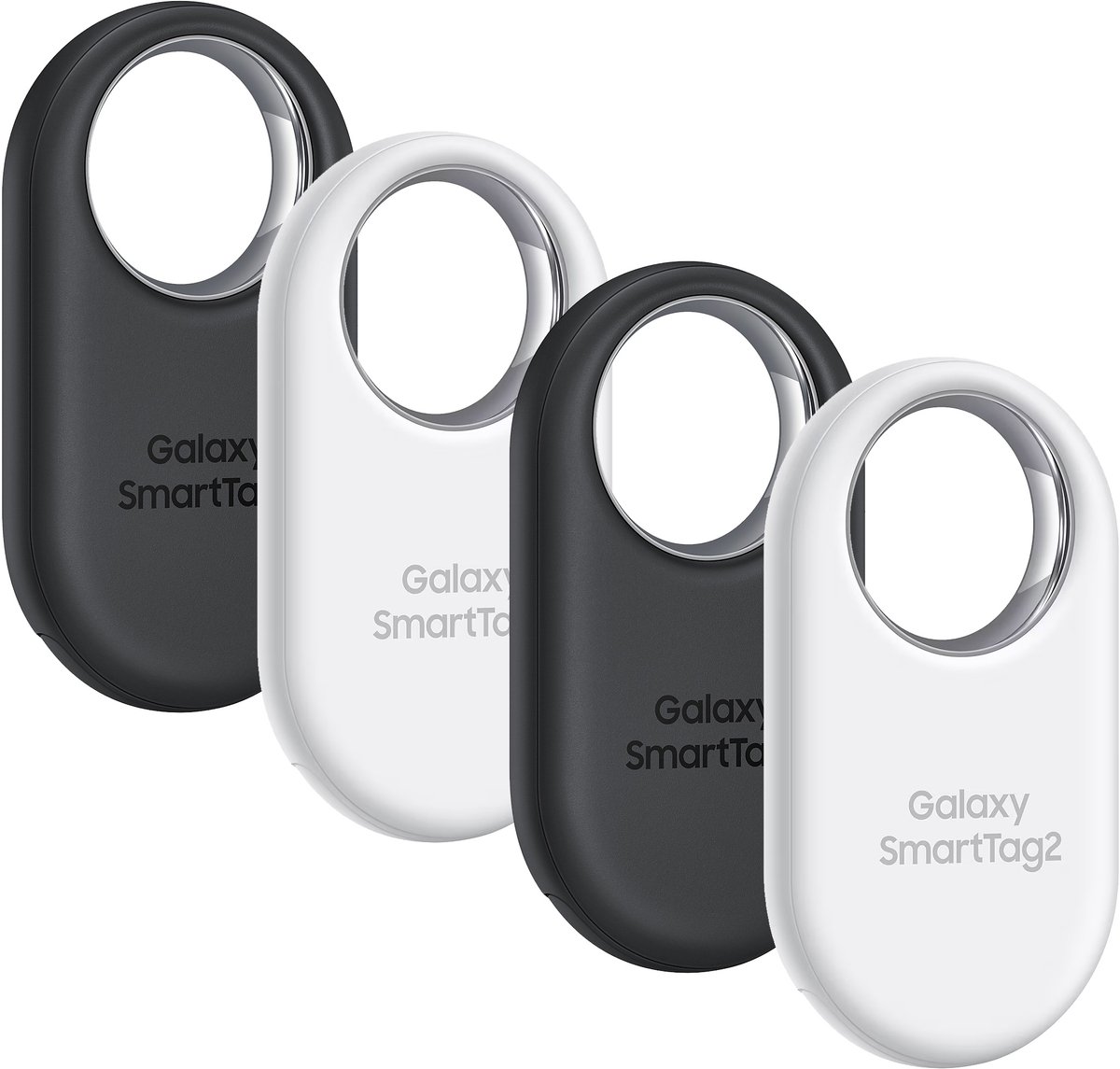Galaxy SmartTag2 (4-Pack, 2x Zwart en 2x Wit)