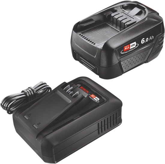 Bosch Startset 18V Accu 6 0Ah Lader 4 4A 1600A032A8 Bol