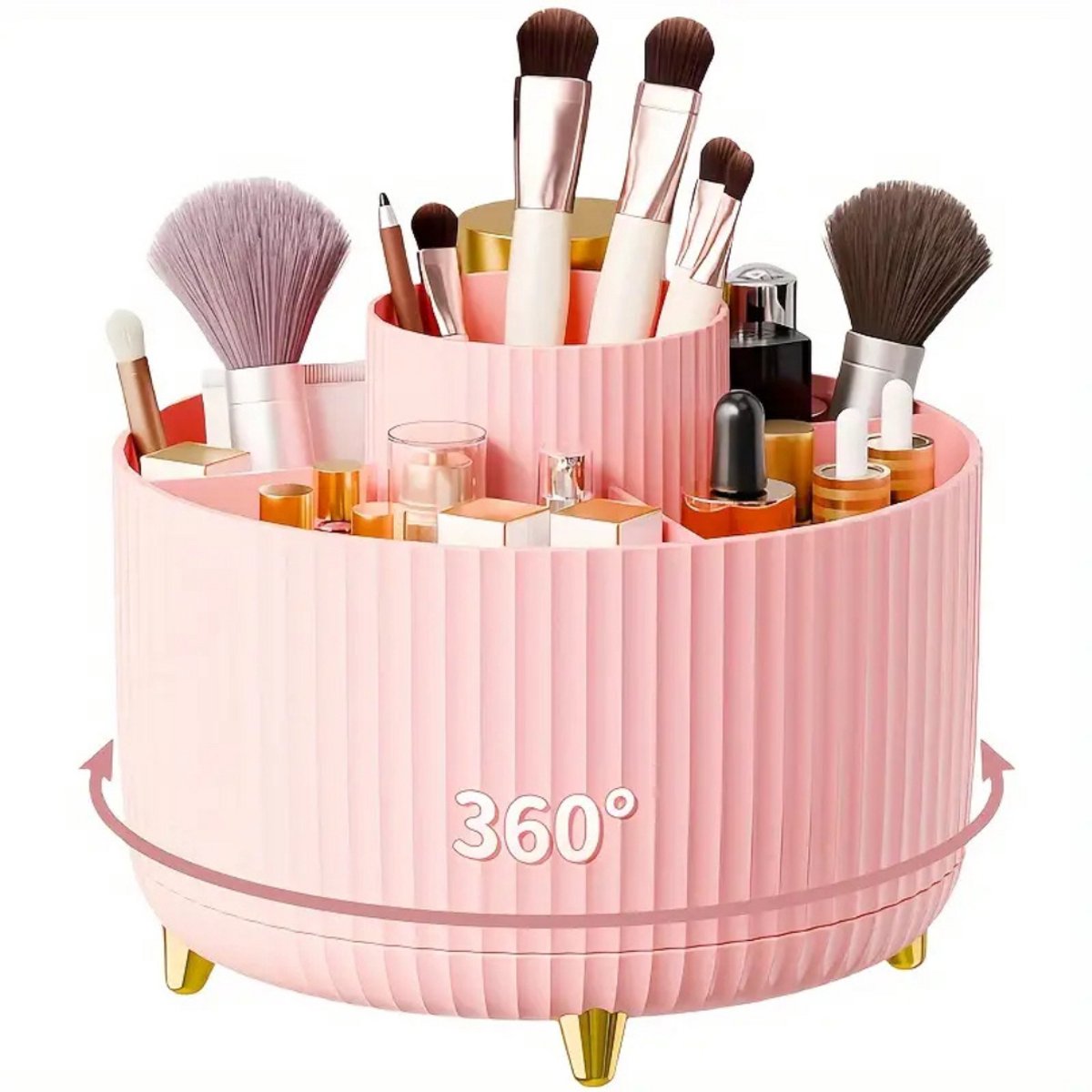 Nivard make Up Organizer - Koffer - Tas - Makeup - Lades - Skincare - Cosmetica - Roze
