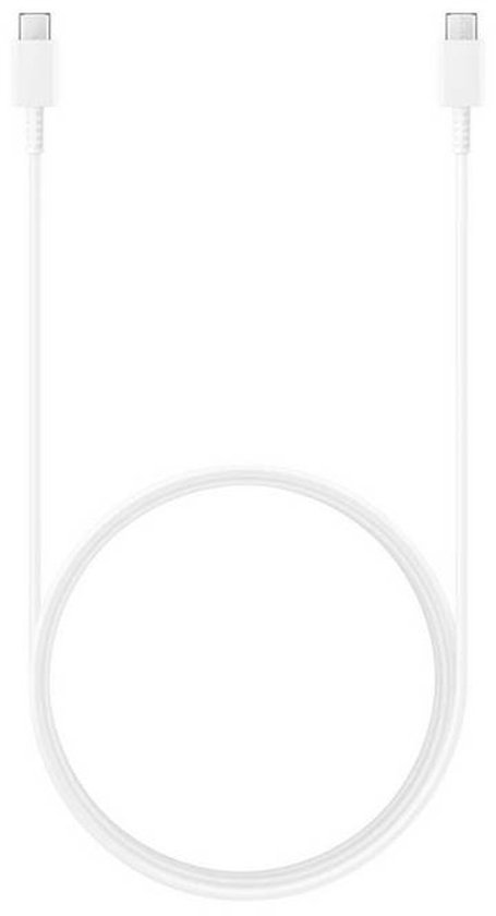 Witte USB-C naar USB-C kabel van 1,8 meter.