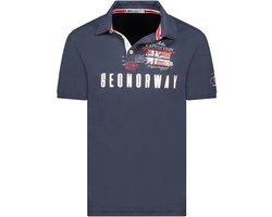 Geographical Norway Expedition Heren Polo Katoen Kason Blauw - XXL
