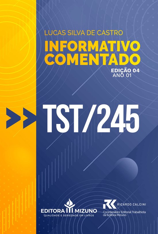 Informativo Comentado 4 - Informativo Comentado - TST 245 - cover