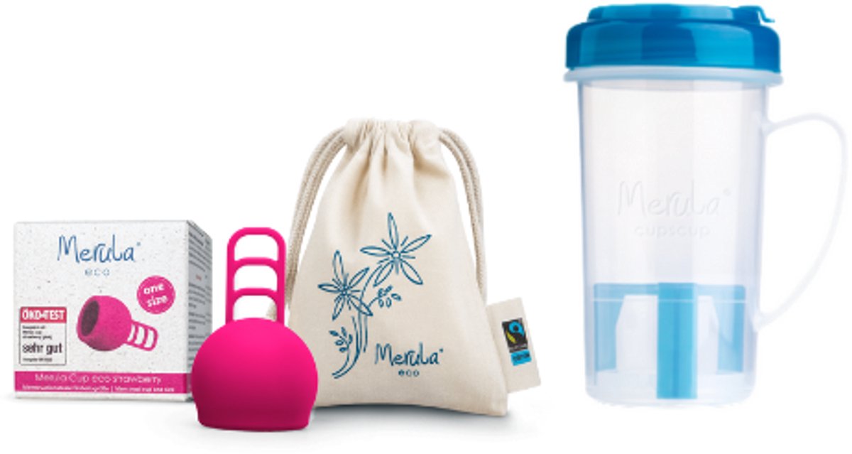 Goedkoopste Merula Merula Cup Cupscup - Ice kleurloos - Gezond alternatief - Lekvrij design - Effectieve reiniging