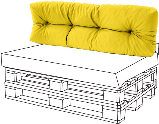 Palletkussenset voor palletbank, palletkussens, 120 x 80 cm