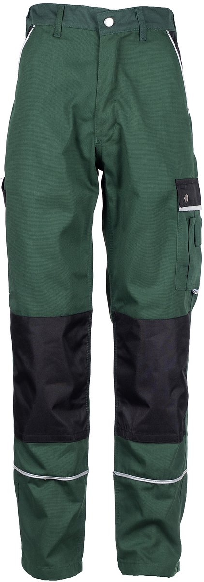 TMG STYLE WORK Werkbroek HEREN Veiligheidsbroek Groen – Lange Beenlengte (83 cm) – Met Kniezak - Gevoerd - Ademend