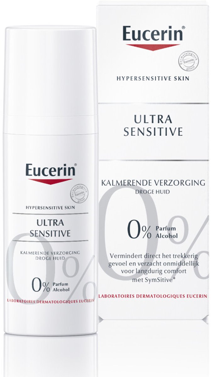Eucerin - UltraSENSITIVE Kalmerende Crème Droge Huid - 12 x 50 ml - Voordeelverpakking