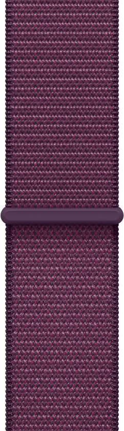 Apple Watch Series 10 - Wifi - 46mm - Rose Gouden Aluminium Case met Plum Geweven Sportbandje
