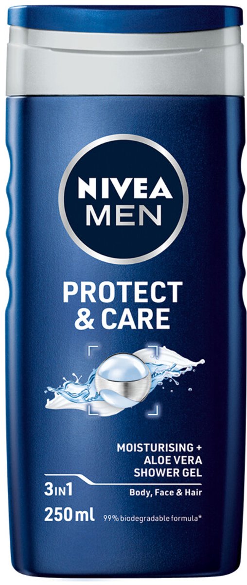 Goedkoopste 3x Nivea Men Douchegel Protect & Care 250 ml