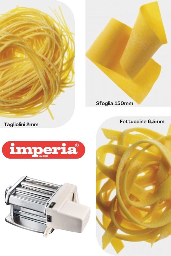 Elektrische Pastamachine voor Vers Pasta - Handmatig en Verstelbaar - Ideaal voor Lasagne, Fettuccine en Tagliolini van Sorara — afbeelding 3