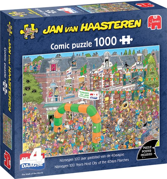 Jan van Haasteren - Nijmegen Vierdaagse special - 1000 stukjes - Puzzel - Legpuzzel - Nijmegen 4Daagse