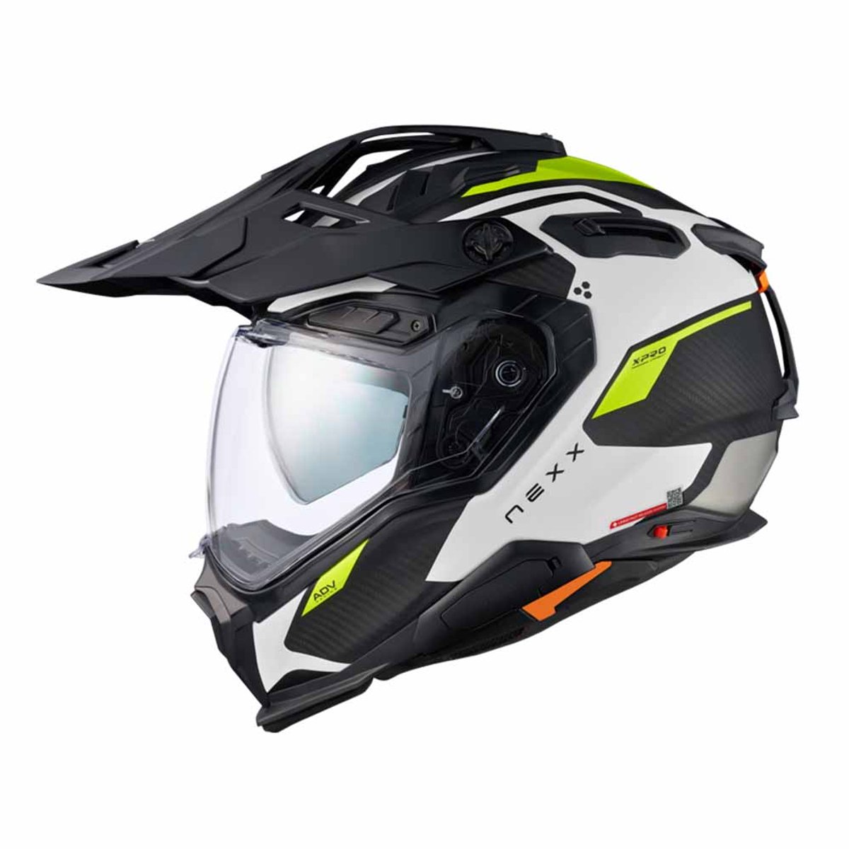Nexx X.WED3 Keyo Wit Neon Mat Adventure Helm - Helm