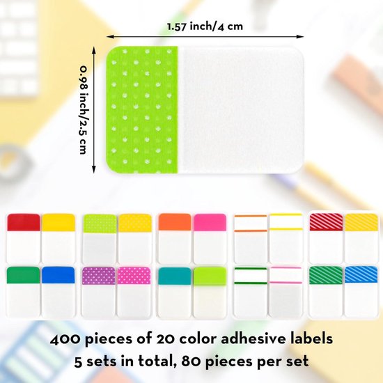 Soho Zelfklevende memo's Transparant Geel