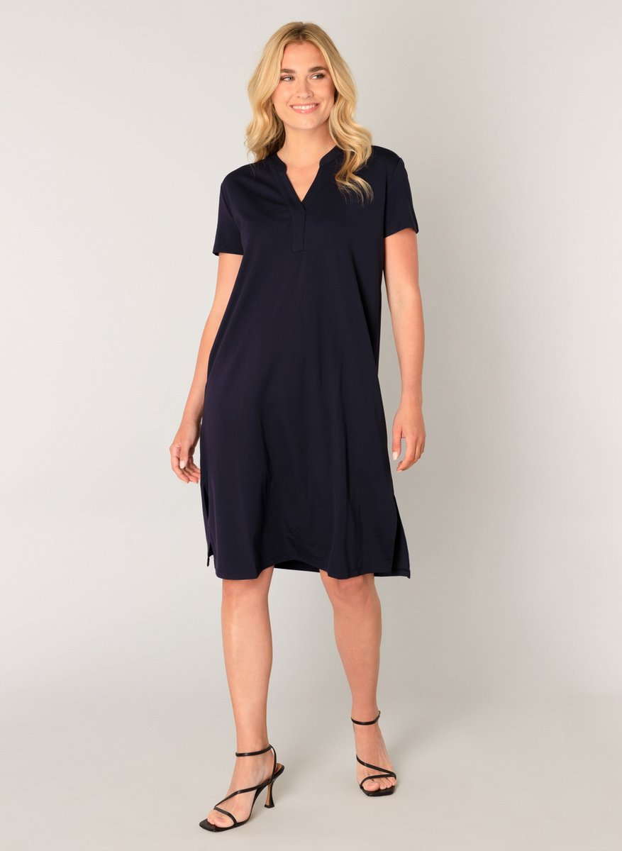 BASE LEVEL Yen Dresses - Dark Blue - maat 46