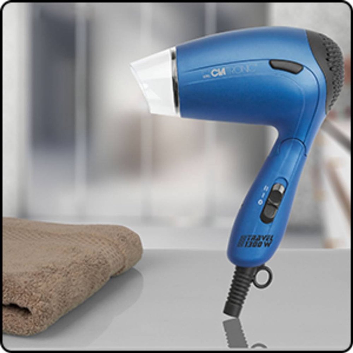 Clatronic HTD 3429 - Haardroger - Reisföhn - Opvouwbaar - Blauw