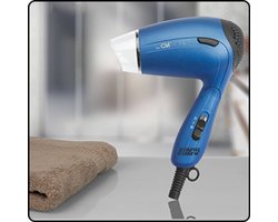 Clatronic HTD 3429 - Haardroger - Reisföhn - Opvouwbaar - incl. volumediffuser -Blauw