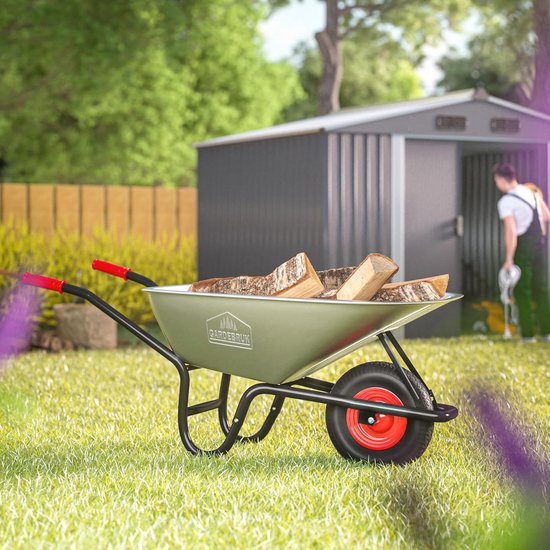 Kruiwagen 100 liter Capaciteit 250kg Draagvermogen Tuinkar Handkar Tuin Bouw van MacLean — afbeelding 3