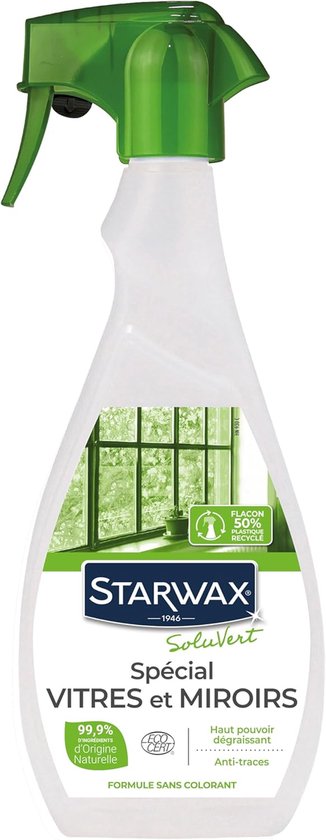 Streepvrije Glas- en Spiegelreiniger 500 ml – Natuurlijke Ingrediënten – Perfect voor Ramen en Spiegels