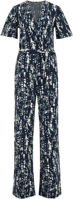 WE Fashion Dames jumpsuit met structuur