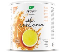 Nature's Finest Gouden Kurkuma Latte – Natuurlijk Koffiealternatief met Kurkuma, Gember & Kaneel – Ondersteunt Immuniteit, Spijsvertering & Energie – Vegan, Zonder Toegevoegde Suikers – 125g