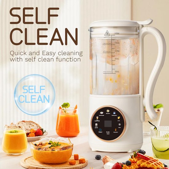 Soepmaker - Blender - Sojamelk Maker - Witte melk van KitchenBrothers — afbeelding 3