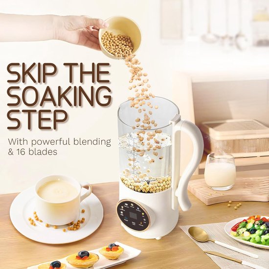 Soepmaker - Blender - Sojamelk Maker - Witte melk van KitchenBrothers — afbeelding 4