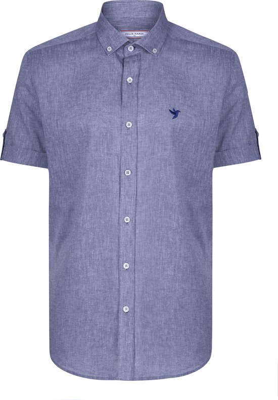 Chemise Felix Hardy en Blend de Katoen - Chemise Homme Sax - M