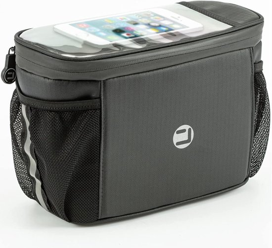 Sacoche de guidon multifonctionnelle pour vélo - Sacoche de guidon étanche de 4 litres