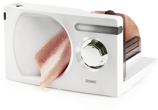 DOMO DO523S Snijmachine – Elektrisch - Gekarteld RVS Mes Ø 17 cm – Allessnijder - 120W