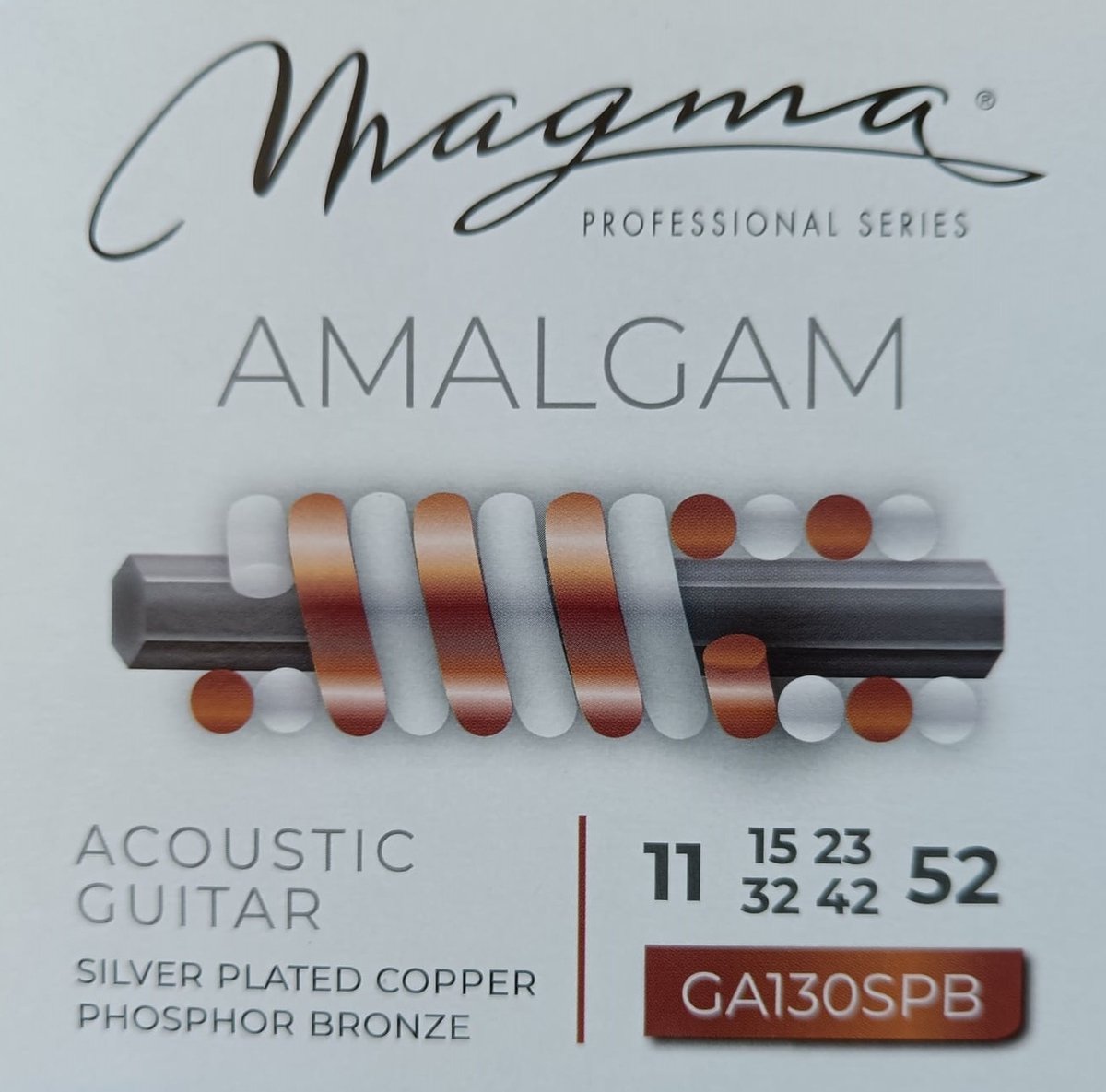 Magma GA130SPB "Amalgam" speciale snaren voor akoestische (western/folk)gitaar.