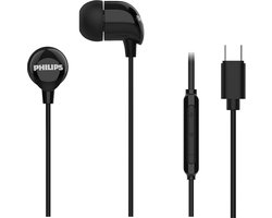 Philips In-Ear koptelefoon TAE2146BK - Clear Sound - Bekabeld - Remote met microfoon - USB-C - Zwart