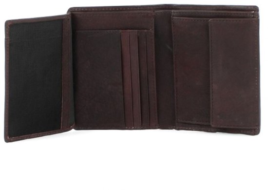 strellson Cuir Porte-monnaie Harrison Billfold V8 Wallet Dark Brown Marron foncé