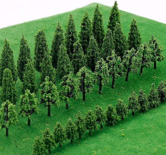 PIQIUQIU 25 stuks modelbomen, dioramaboom, miniatuurboom, modeltrein PIQIUQIU 25 stuks modelbomen, dioramaboom, miniatuurboom, modeltrein