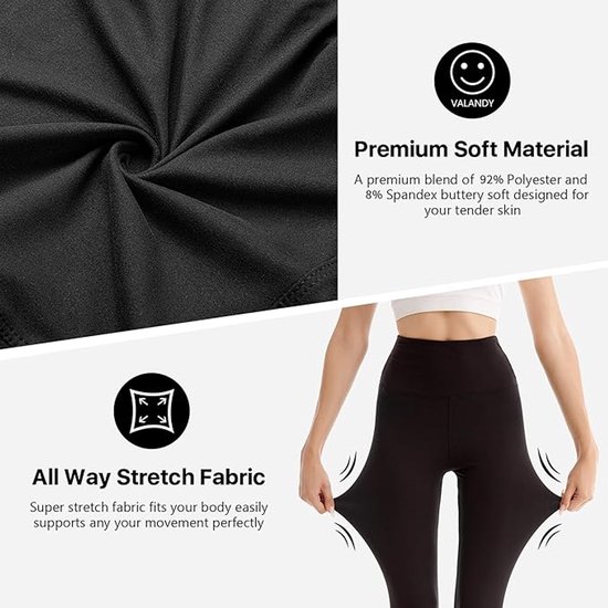 Legging met Hoge Taille voor Vrouwen - Boterzachte Yoga Broekjes voor Sport en Fitnes L-XL — afbeelding 3