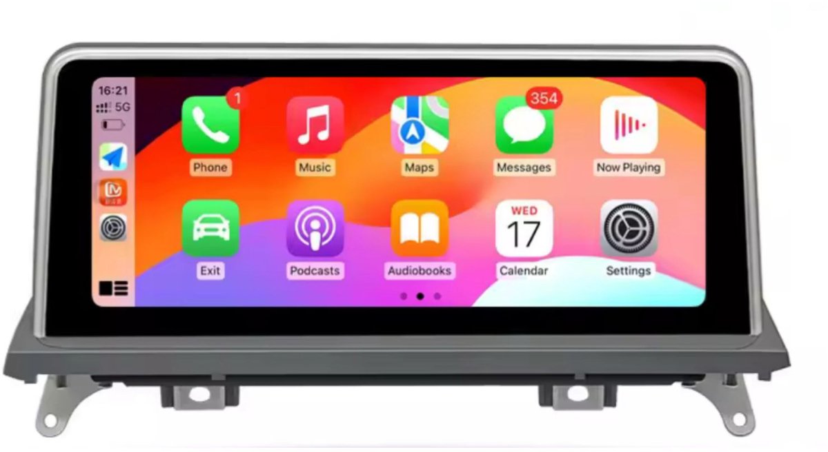 Navigatiesysteem auto met scherm - autoradio geschikt voor CarPlay en Android auto - bluetooth radio - geschikt voor BMW X6 2011-2013 CIC systeem