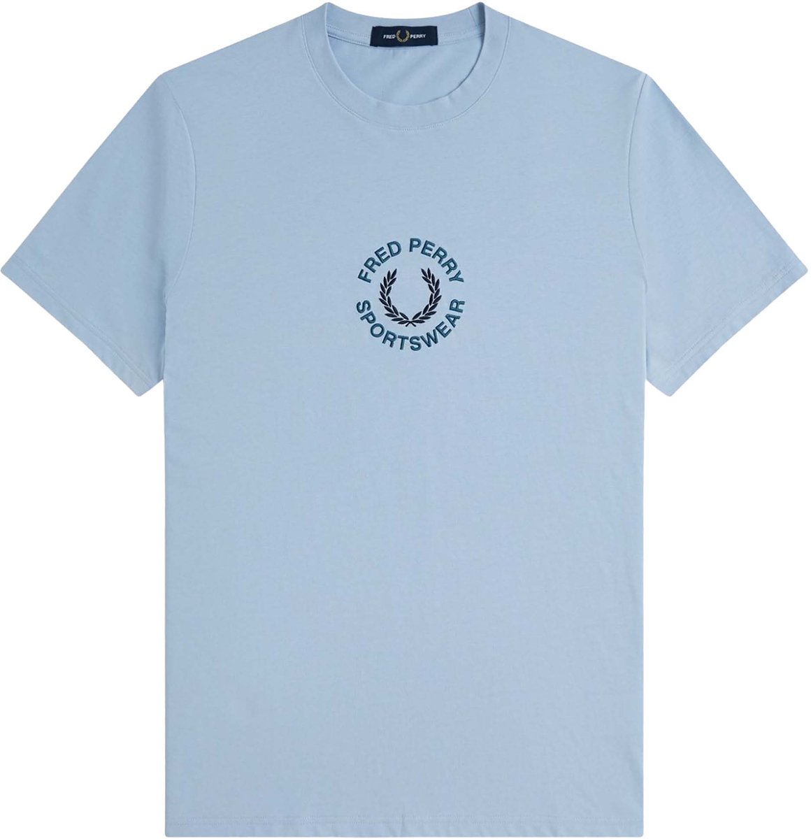 Fredperry T-Shirt Fp Sportswear Graphic Fashion Wear Volwassen Blauw