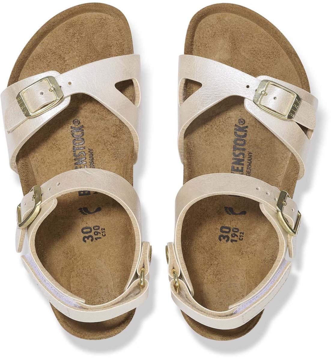 Sandalen Birkenstock Rio Hl Kids Birko Flor Fashion Wear Kinderen Wit