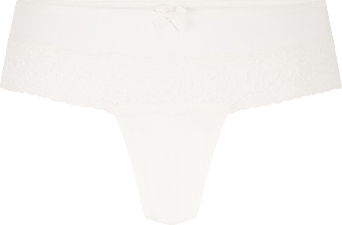 Hunkemöller Dames Lingerie Paris boxerstring - Wit - maat 2XL