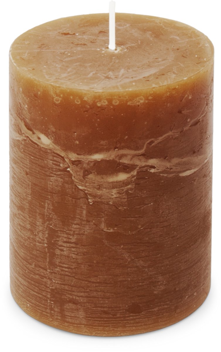 SPAAS Rustieke stompkaars Essential Collection 80/110 mm - Cognac onbekend