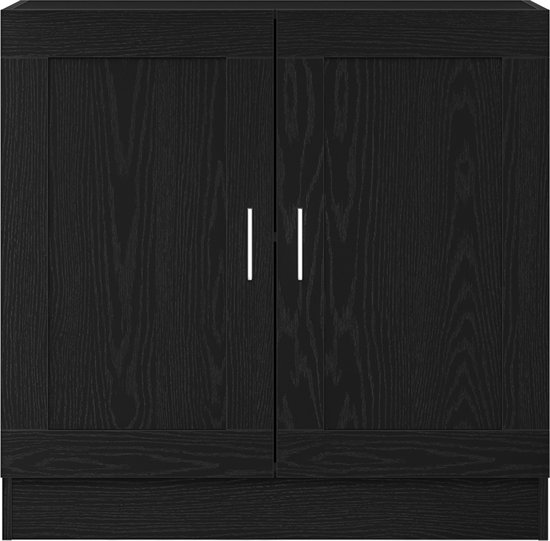 vidaXL - Noir - Chêne - Bibliothèque - - - 82,5 x 30,5 x 80 cm - - - Bois d'ingénierie