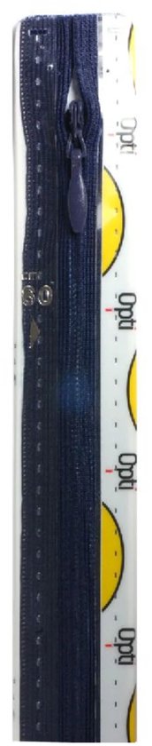 Opti 5595 S43 fermeture éclair couture 4mm non divisible 60cm Blauw foncé