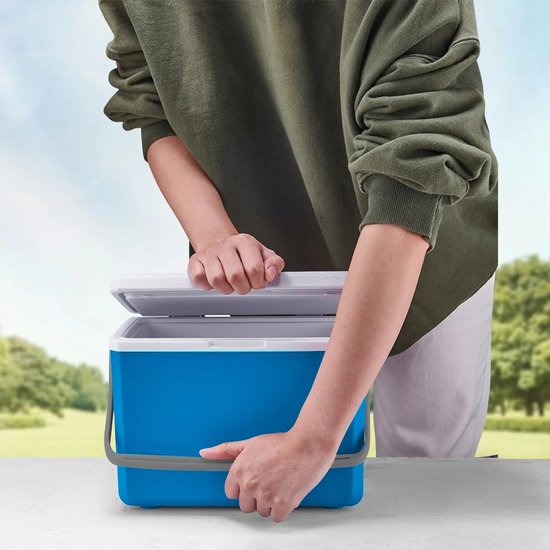 Rumi Koelbox - auto koelbox - Tot maximaal 40 uur isolatie - Incl. 4 dikke koelelementen van 450ml - Temperatuur veilige sluiting koelbox - Nieuw ontwerp met koelelementen vergrendeld in deksel van Merkloos — afbeelding 4